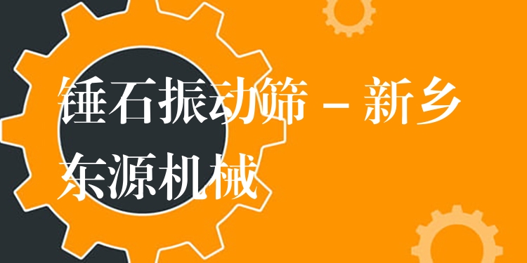 錘石振動(dòng)篩 - 新鄉(xiāng)東源機(jī)械