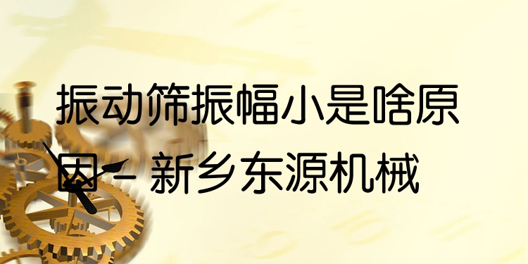 振動(dòng)篩振幅小是啥原因 - 新鄉(xiāng)東源機(jī)械