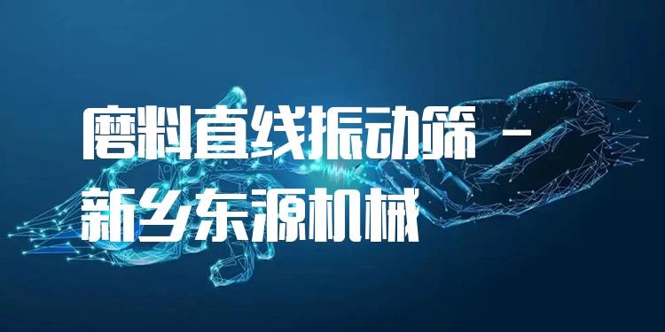 磨料直線振動篩 - 新鄉(xiāng)東源機(jī)械