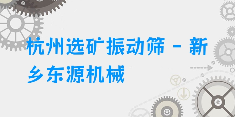 杭州選礦振動(dòng)篩 - 新鄉(xiāng)東源機(jī)械