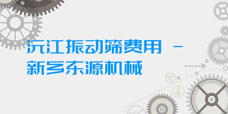 沅江振動篩費(fèi)用 - 新鄉(xiāng)東源機(jī)械