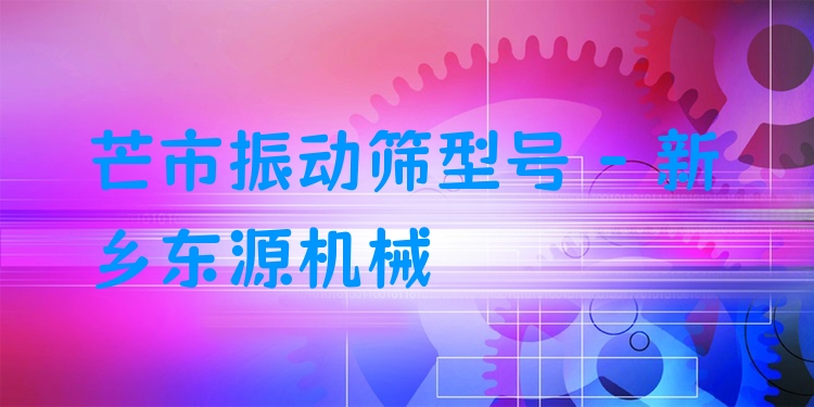 芒市振動(dòng)篩型號(hào) - 新鄉(xiāng)東源機(jī)械