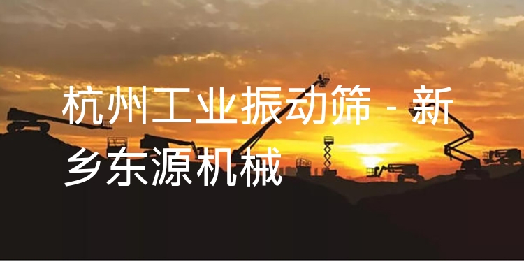 杭州工業(yè)振動篩 - 新鄉(xiāng)東源機械