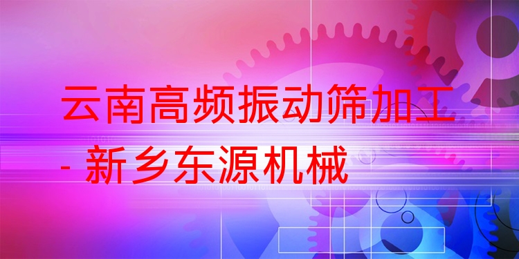 云南高頻振動(dòng)篩加工 - 新鄉(xiāng)東源機(jī)械
