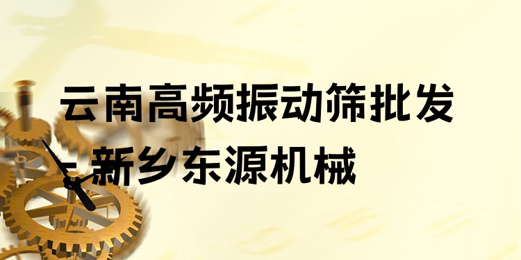 云南高頻振動(dòng)篩批發(fā) - 新鄉(xiāng)東源機(jī)械