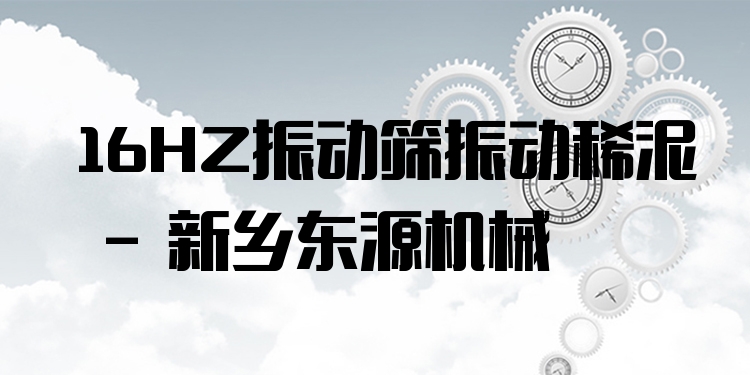 16HZ振動(dòng)篩振動(dòng)稀泥 - 新鄉(xiāng)東源機(jī)械
