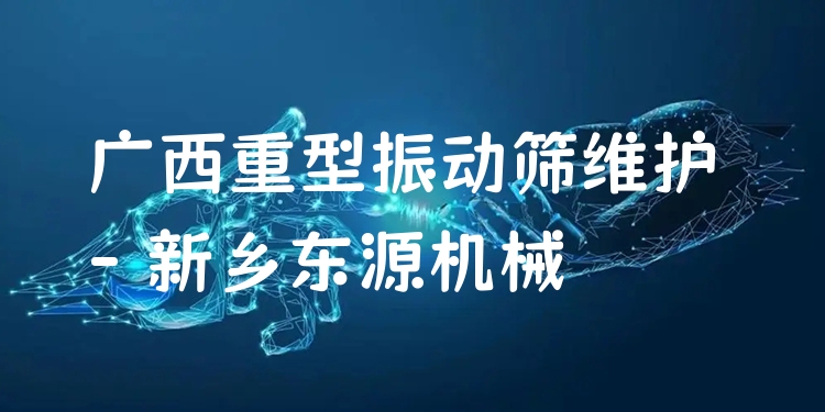 廣西重型振動篩維護(hù) - 新鄉(xiāng)東源機(jī)械