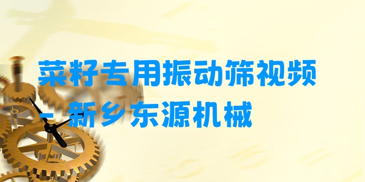 菜籽專用振動(dòng)篩視頻 - 新鄉(xiāng)東源機(jī)械