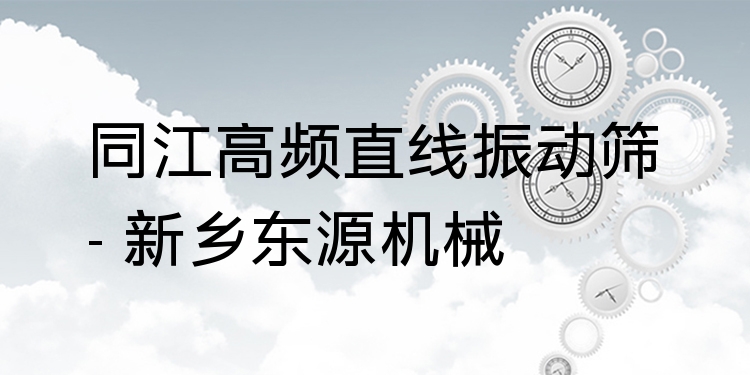 同江高頻直線振動(dòng)篩 - 新鄉(xiāng)東源機(jī)械