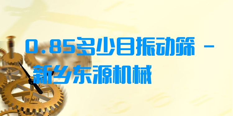 0.85多少目振動(dòng)篩 - 新鄉(xiāng)東源機(jī)械