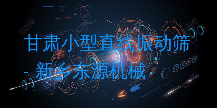 甘肅小型直線振動篩 - 新鄉(xiāng)東源機械