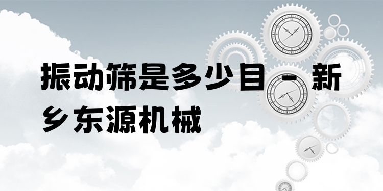 振動篩是多少目 - 新鄉(xiāng)東源機(jī)械