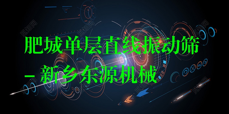 肥城單層直線振動(dòng)篩 - 新鄉(xiāng)東源機(jī)械