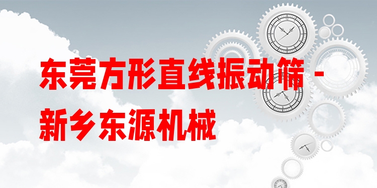 東莞方形直線振動篩 - 新鄉(xiāng)東源機械