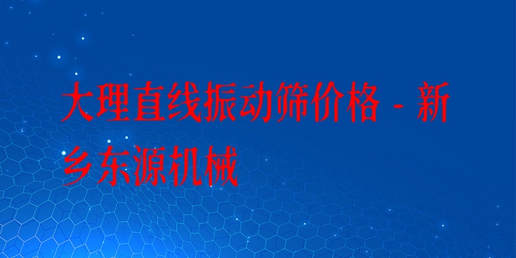 大理直線振動篩價格 - 新鄉(xiāng)東源機械
