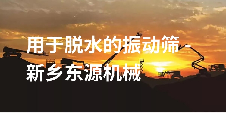 用于脫水的振動篩 - 新鄉(xiāng)東源機(jī)械