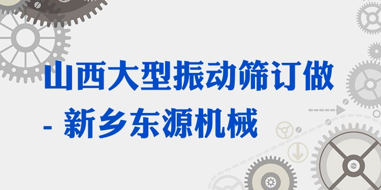 山西大型振動(dòng)篩訂做 - 新鄉(xiāng)東源機(jī)械