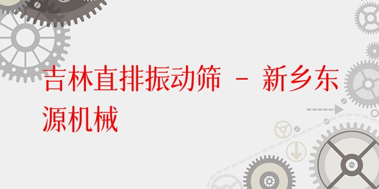 吉林直排振動篩 - 新鄉(xiāng)東源機械