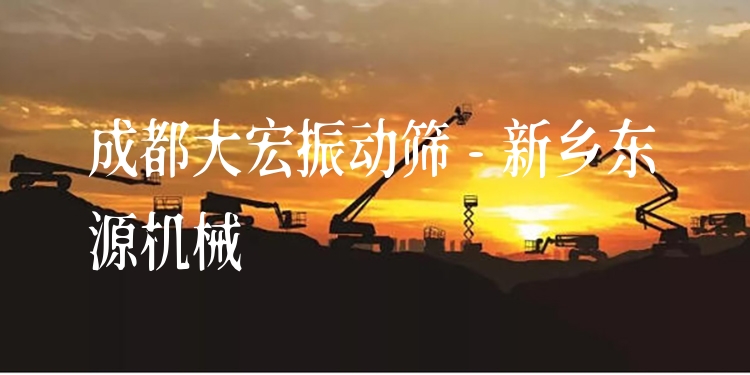 成都大宏振動(dòng)篩 - 新鄉(xiāng)東源機(jī)械