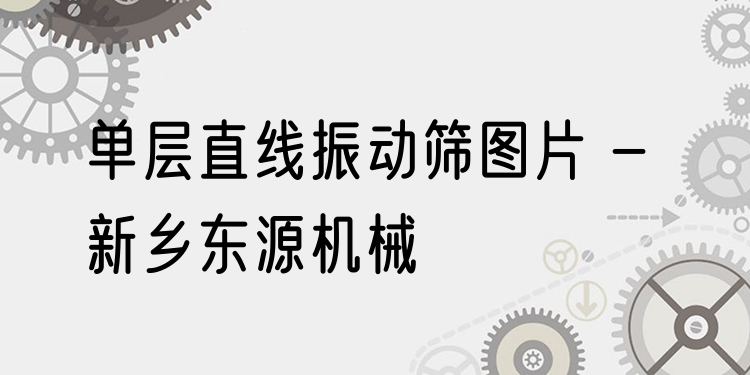 單層直線(xiàn)振動(dòng)篩圖片 - 新鄉(xiāng)東源機(jī)械
