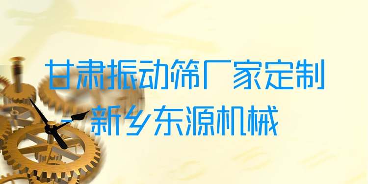 甘肅振動篩廠家定制 - 新鄉(xiāng)東源機械